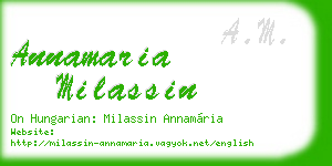 annamaria milassin business card